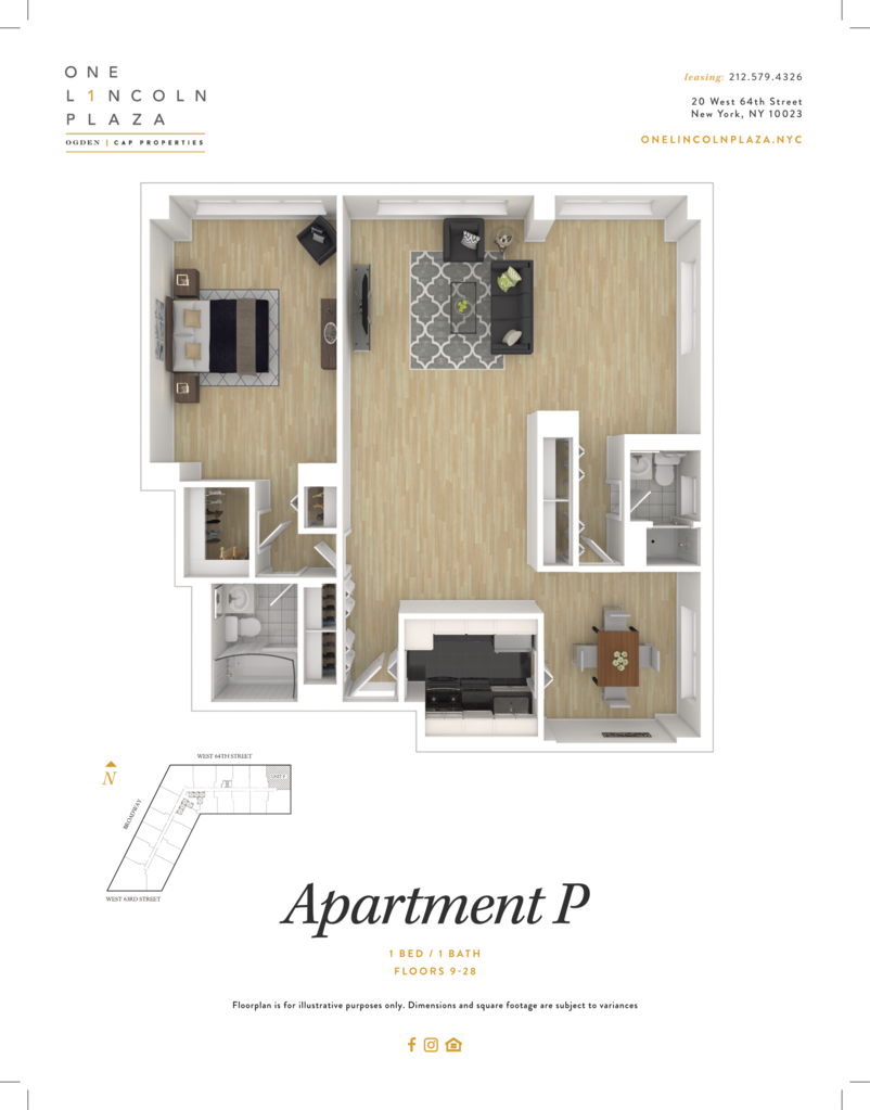 Upper West Side Luxury Apartments One Lincoln Plaza NYC