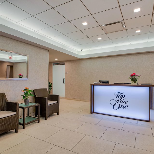 One Lincoln Plaza - Apartment Information Area with table and couch